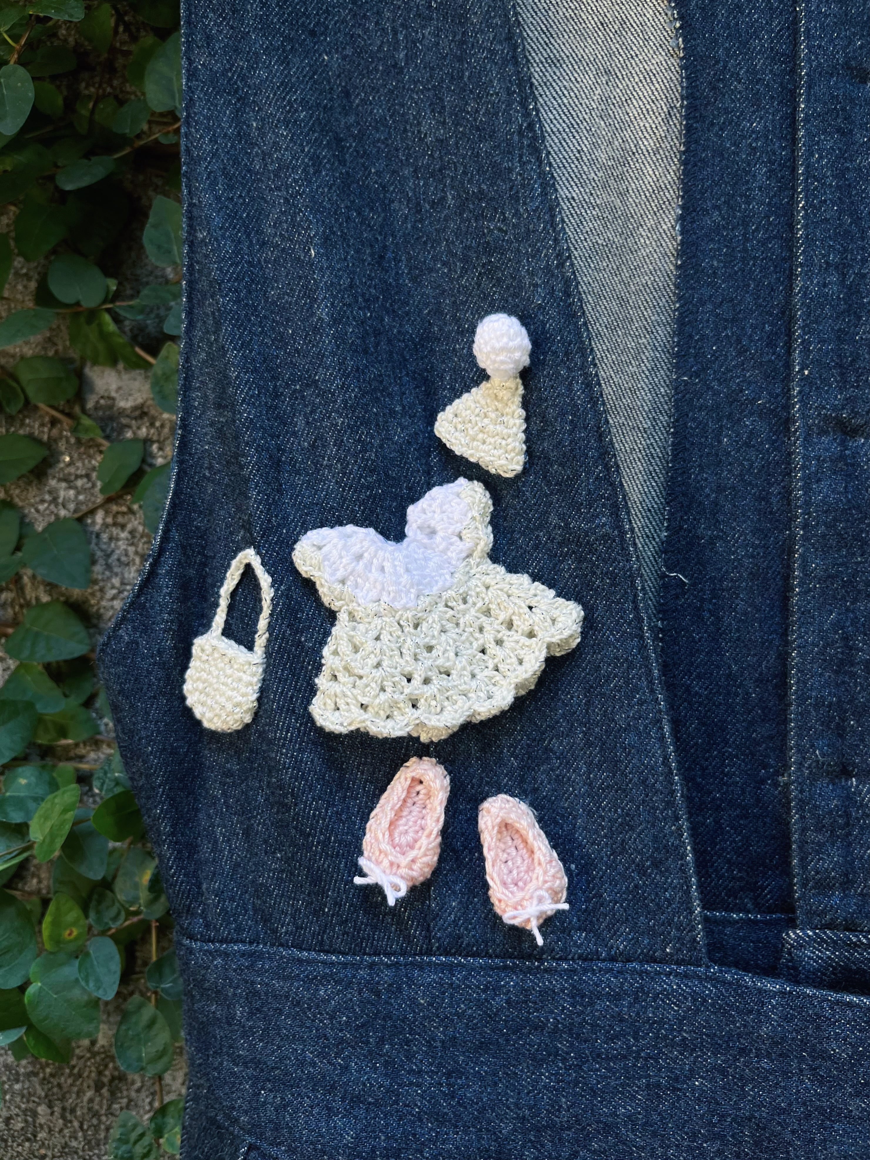 remake ✂︎ fairy's outing denim jumper skirt