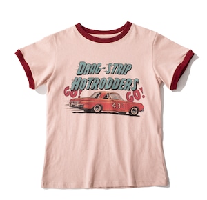 リンガークルーネック プリントTシャツ   F0019