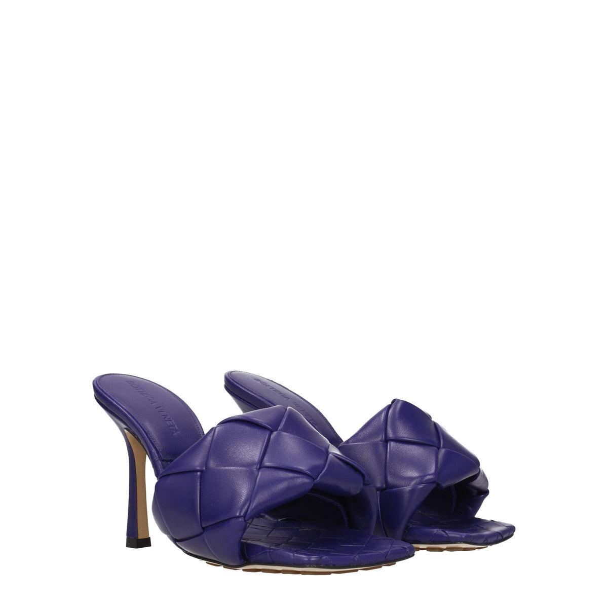 BOTTEGA VENETA ボッテガヴェネタ レディース サンダル レザー パープル