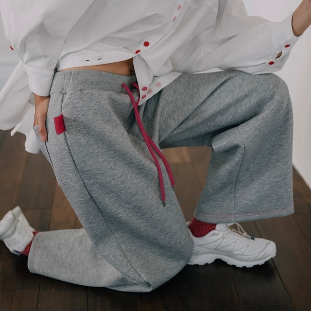 ボンディングスウェットパンツ（ライトグレー）