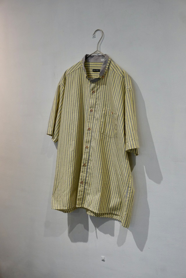 cotton stripe s/s shirt
