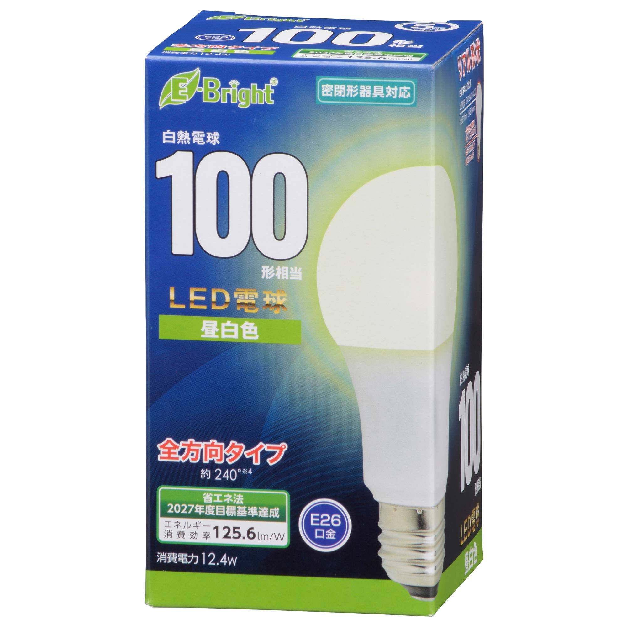 【特価処分】オーム(OHM) LED電球 E26 100形相当 昼白色 オーム電機 LDA12N-G AG27 06-4347