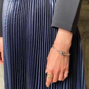 HYKE【ハイク】BALL BANGLE (No.19269 SILVER ).