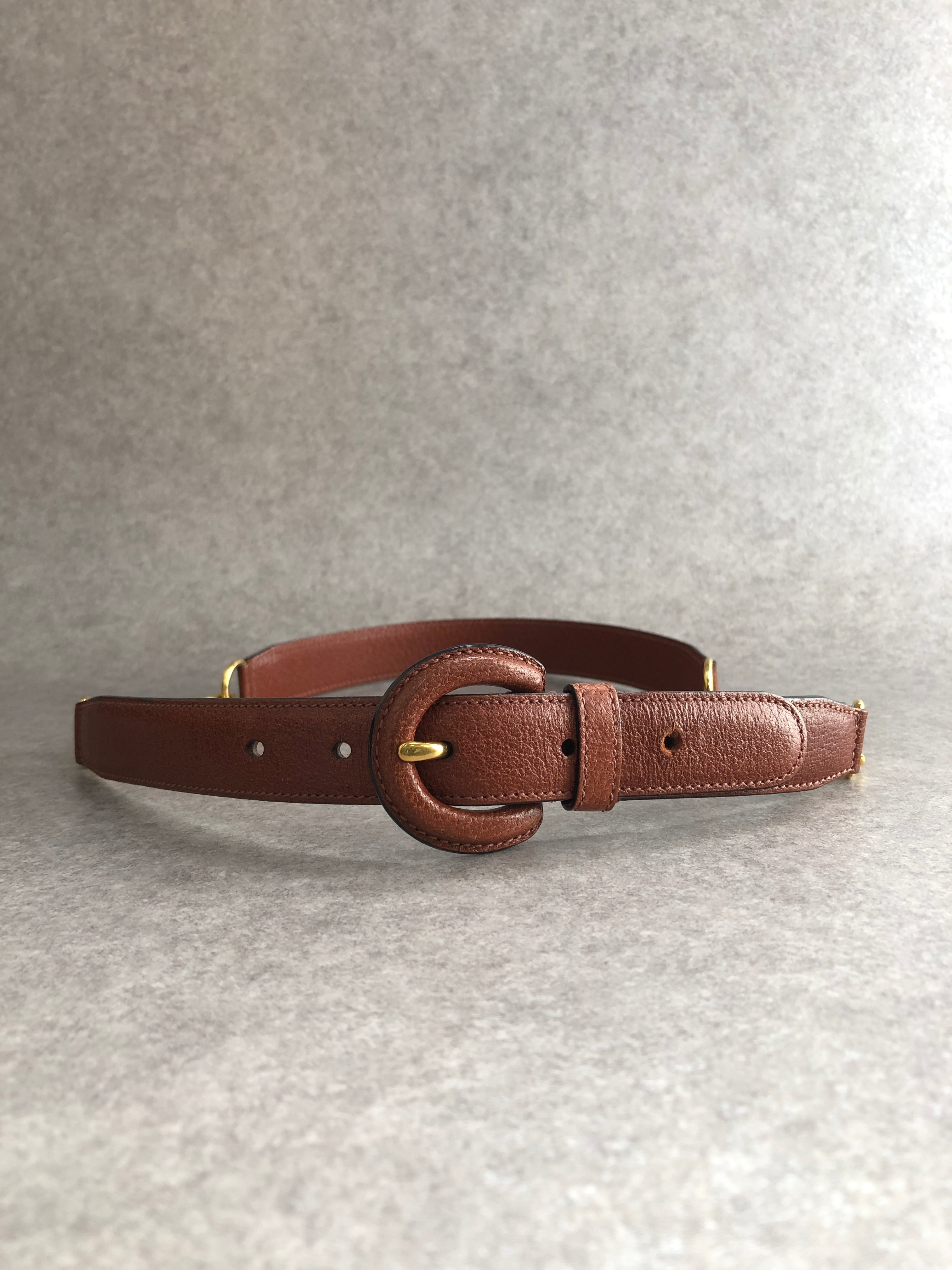GUCCI グッチ ベルト ブラウン バンブー レザー vintage ヴィンテージ