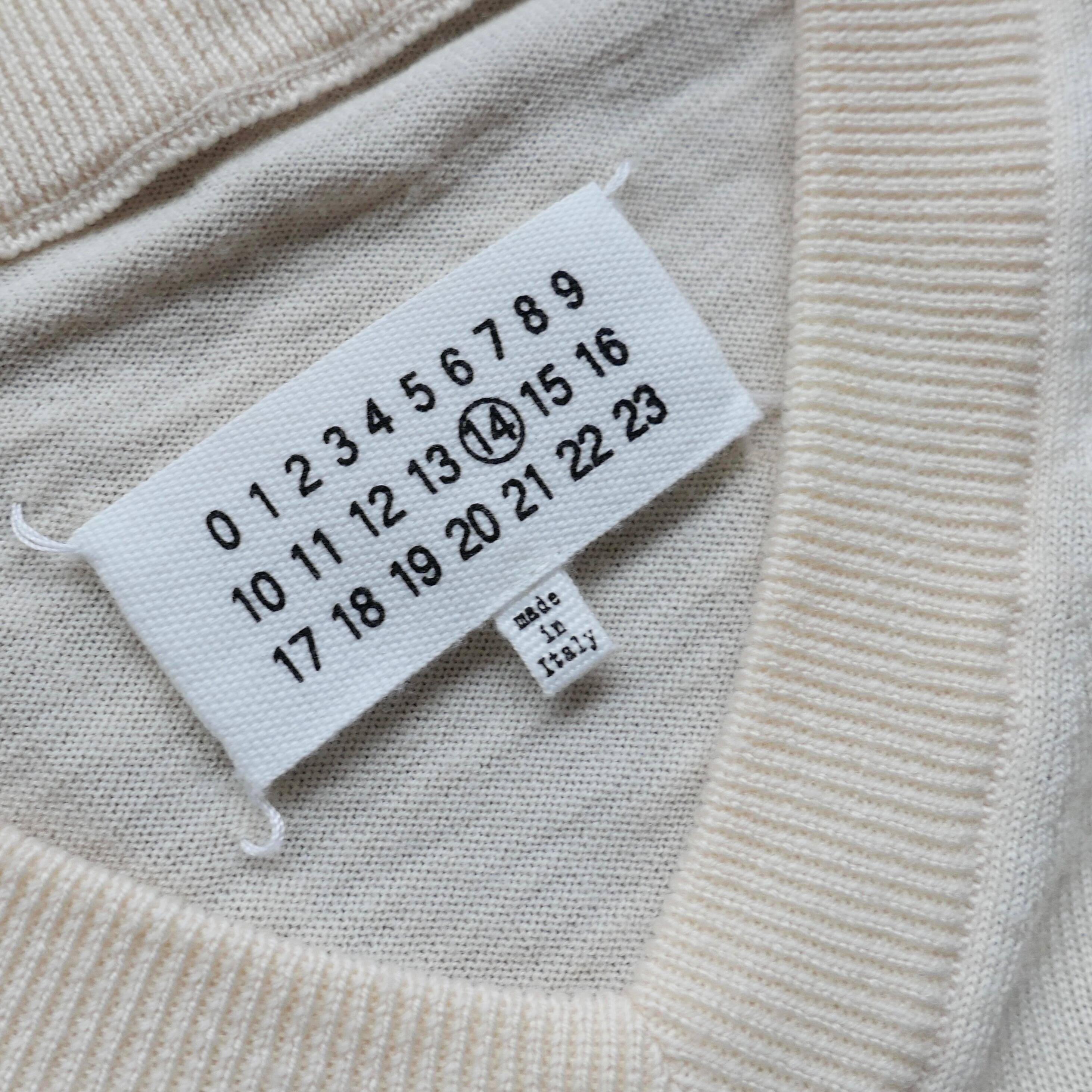 【美品】15AW Maison Martin Margiela ⑩ ウールニット Maison Martin Margiela 15AW V-NECK WOOL KNIT | safarionline