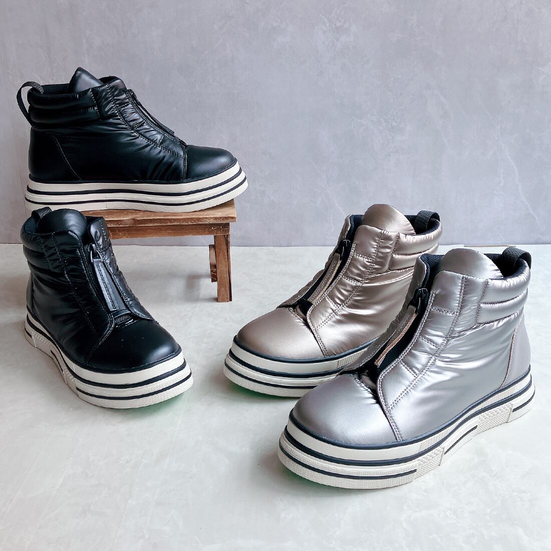 レッドレザーレディーススプリング 靴 シューズ スニーカー 春物 ZARA