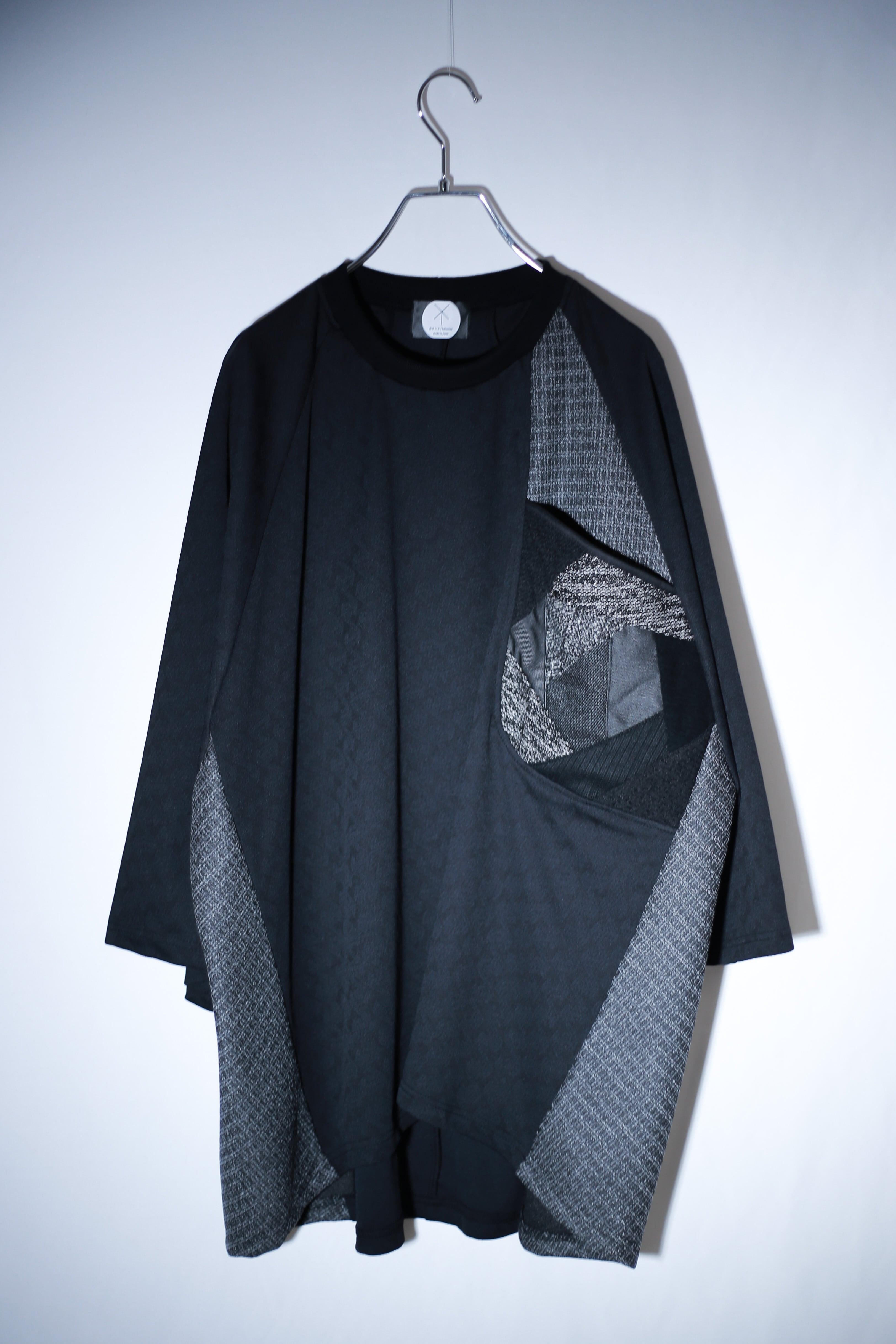Raglan-T-shirts (black/dark grey)