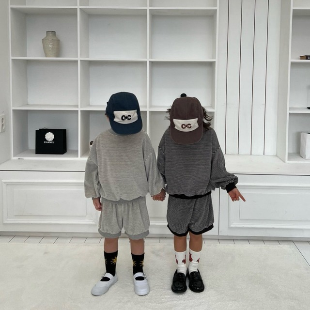 《送料無料》予約:モノクロセットアップ【cantuccistudio】※ジュニアサイズ