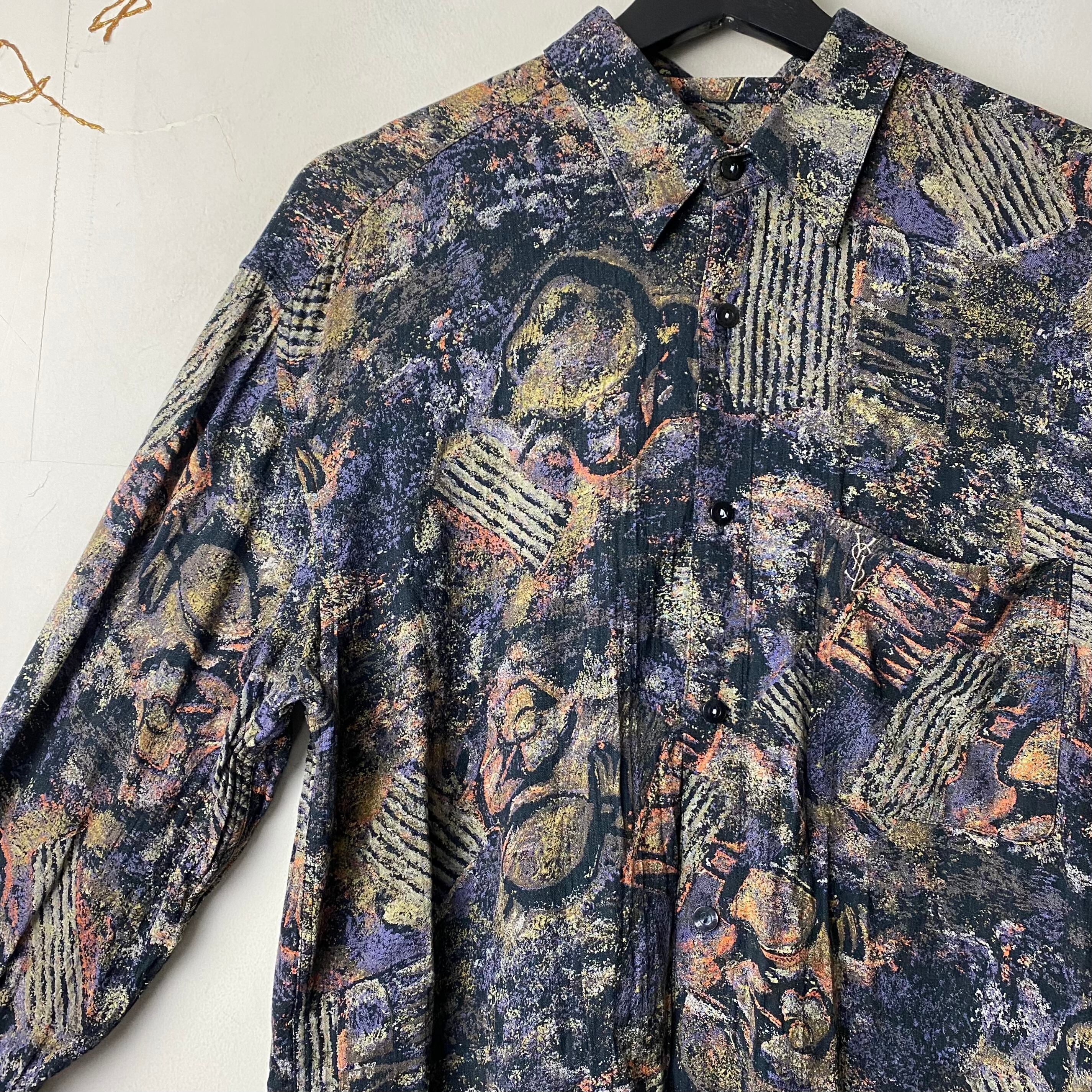 old YVES SAINT LAURENT rayon shirt | NOIR ONLINE