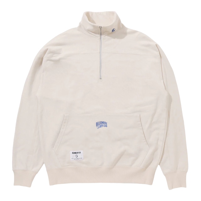 【Billionaire Boys Club】APPLIQUE LOGO HALF ZIP SWEATSHIRT