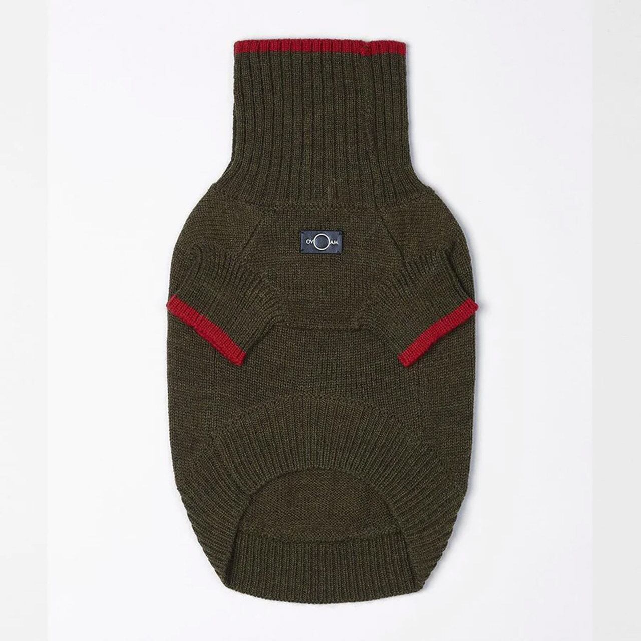 CONTRAST TURTLENECK JUMPER(Olive) / OVER GLAM