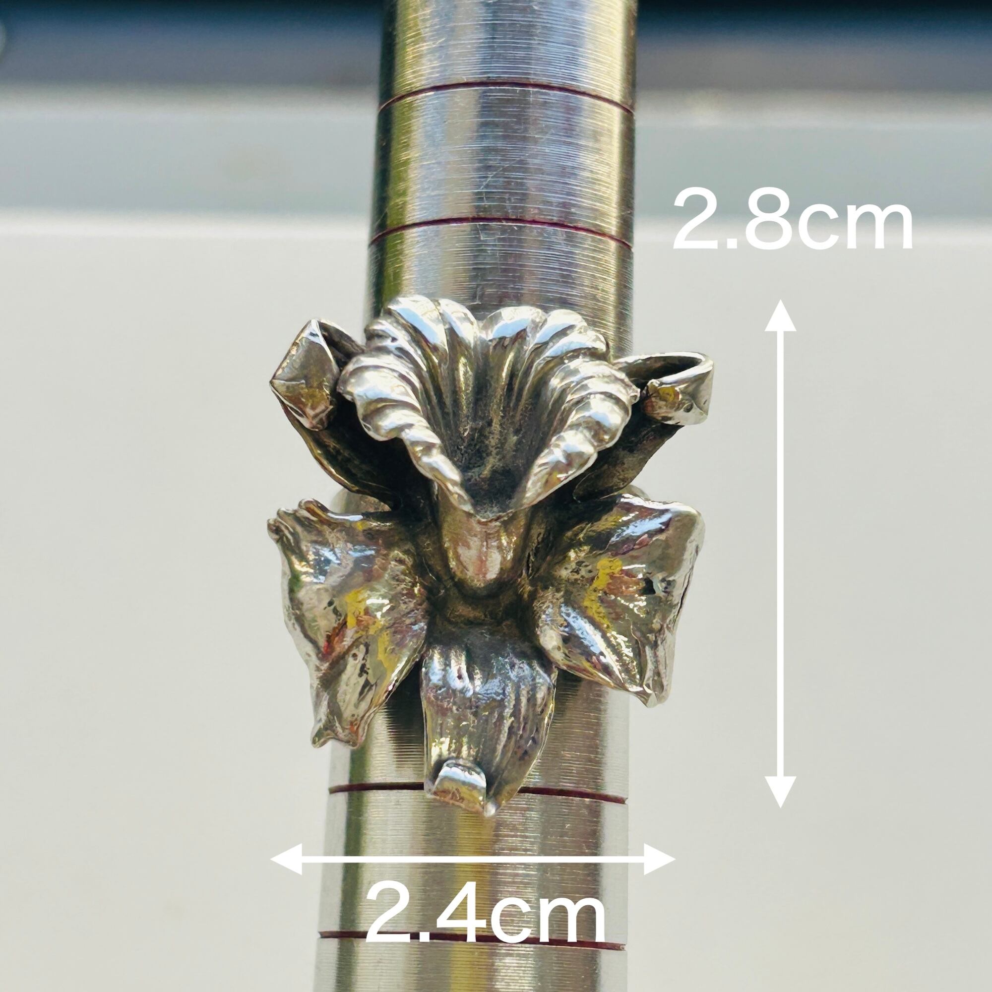 シルバー925 LARGE 3D FLOWER リング（13号） | Milo Antiques & Vintage