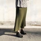 起毛生地で暖かい◎ 歩きやすいボトムス マーメイドスカート｜ダークカーキ｜サムネイル5