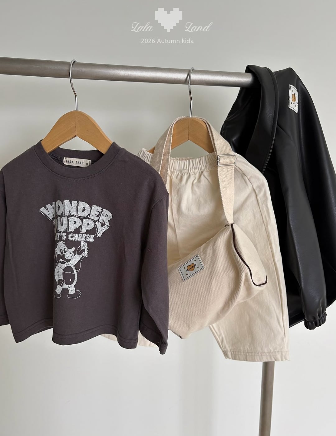 送料無料【予約】/ kids ベーシック綿パンツ /lalaland