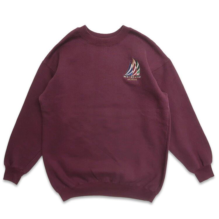 古着 USA製 ISLANDER SHIRTS 刺繍 スウェット トレーナー 古着 USA製 ISLANDER SHIRTS 刺繍 スウェット トレーナー