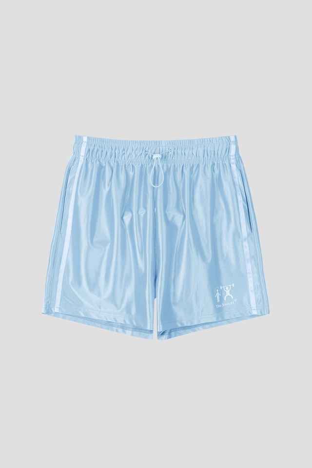 [The Sweat.] Shiny Sports Banding Shorts (SKYBLUE) 正規品 韓国ブランド 韓国通販 韓国代行 韓国ファッション  日本 店舗