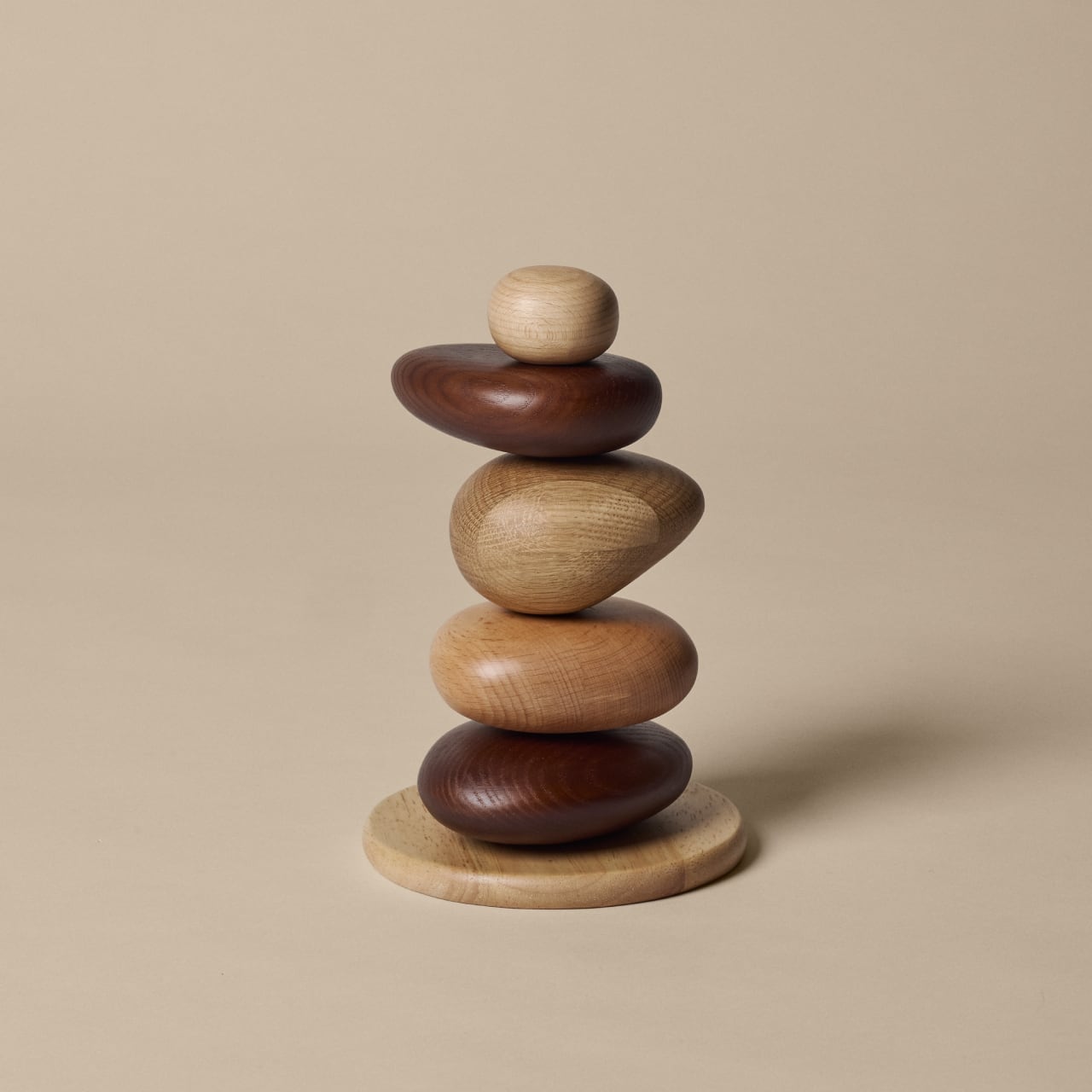 ONLINE限定】Pebble Stacking Blocks / Multi / Φ13.5×H20.7cm / Ferm