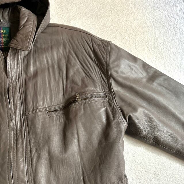 COLOURS by ALEXANDER JULIAN 1990's LEATHER JACKET COAT COLOURS by ALEXANDER JULIAN 1990's LEATHER JACKET COAT