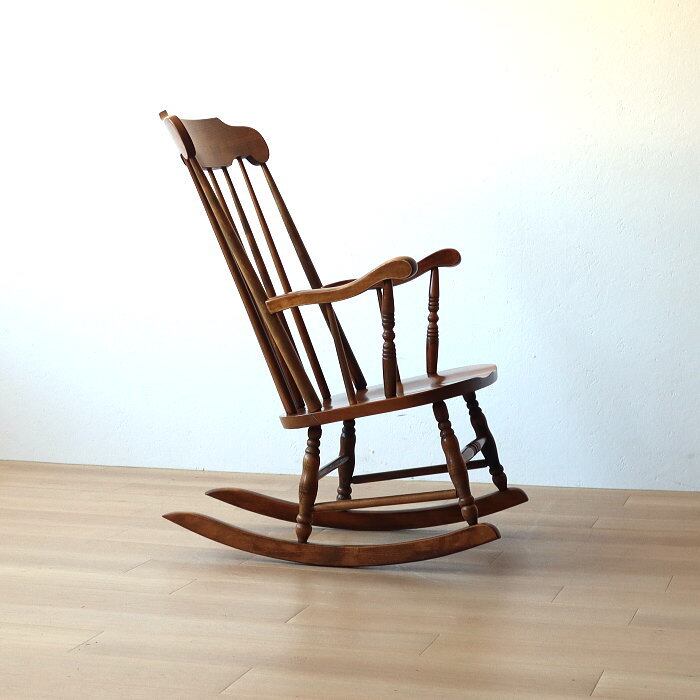 ヴィンテージ ロッキングチェア 飛騨の家具 古家具 ブナ材 無垢材 | RENOKA