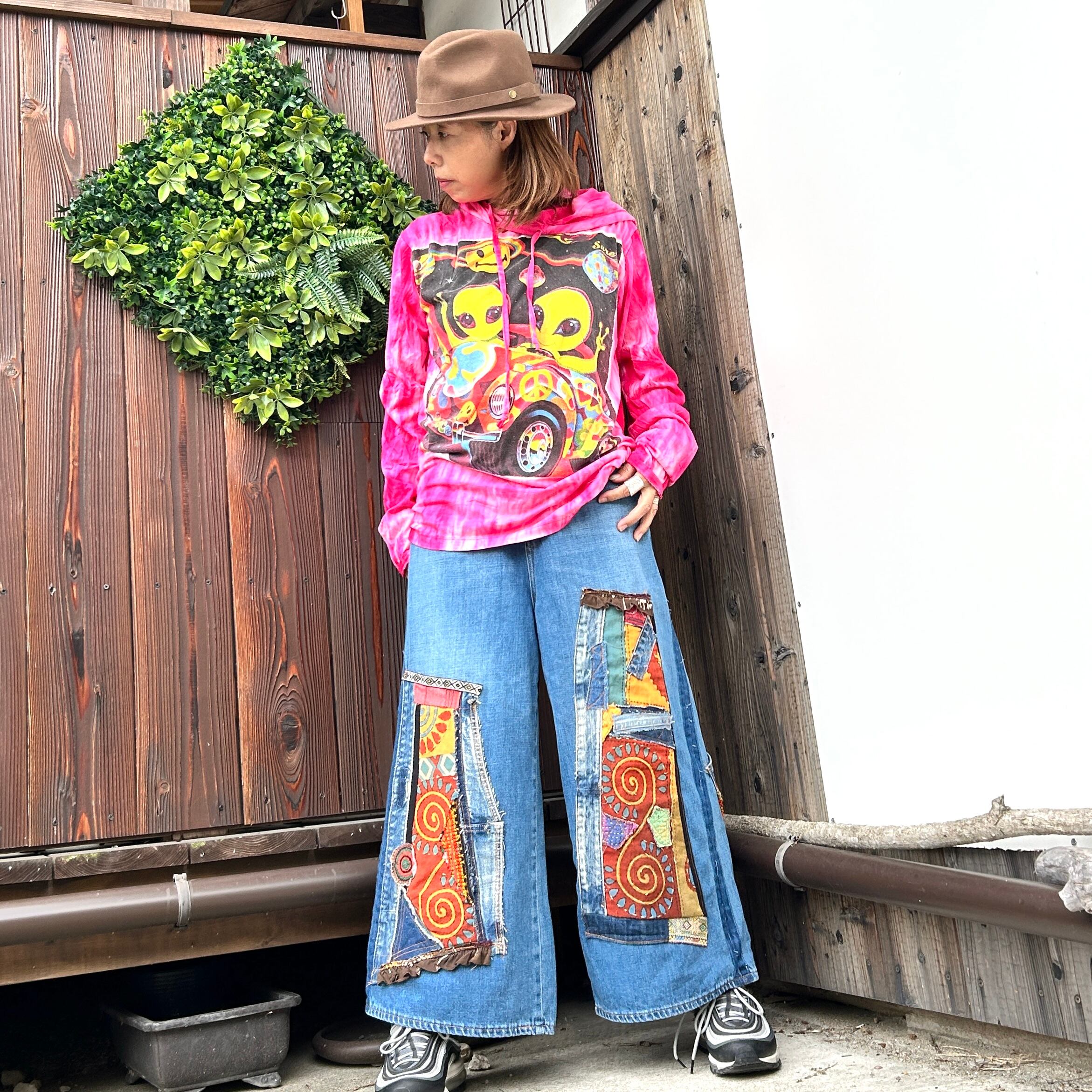 宇宙柄タイダイパーカー | アジアン雑貨ルチュ