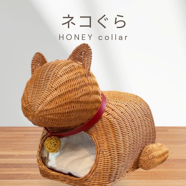 【にゃんごころ 猫首輪 さくら手毬(黒)】力が加わると外れるバックル仕様！反射鈴付き！,ネコポス対応（送料一律330円）