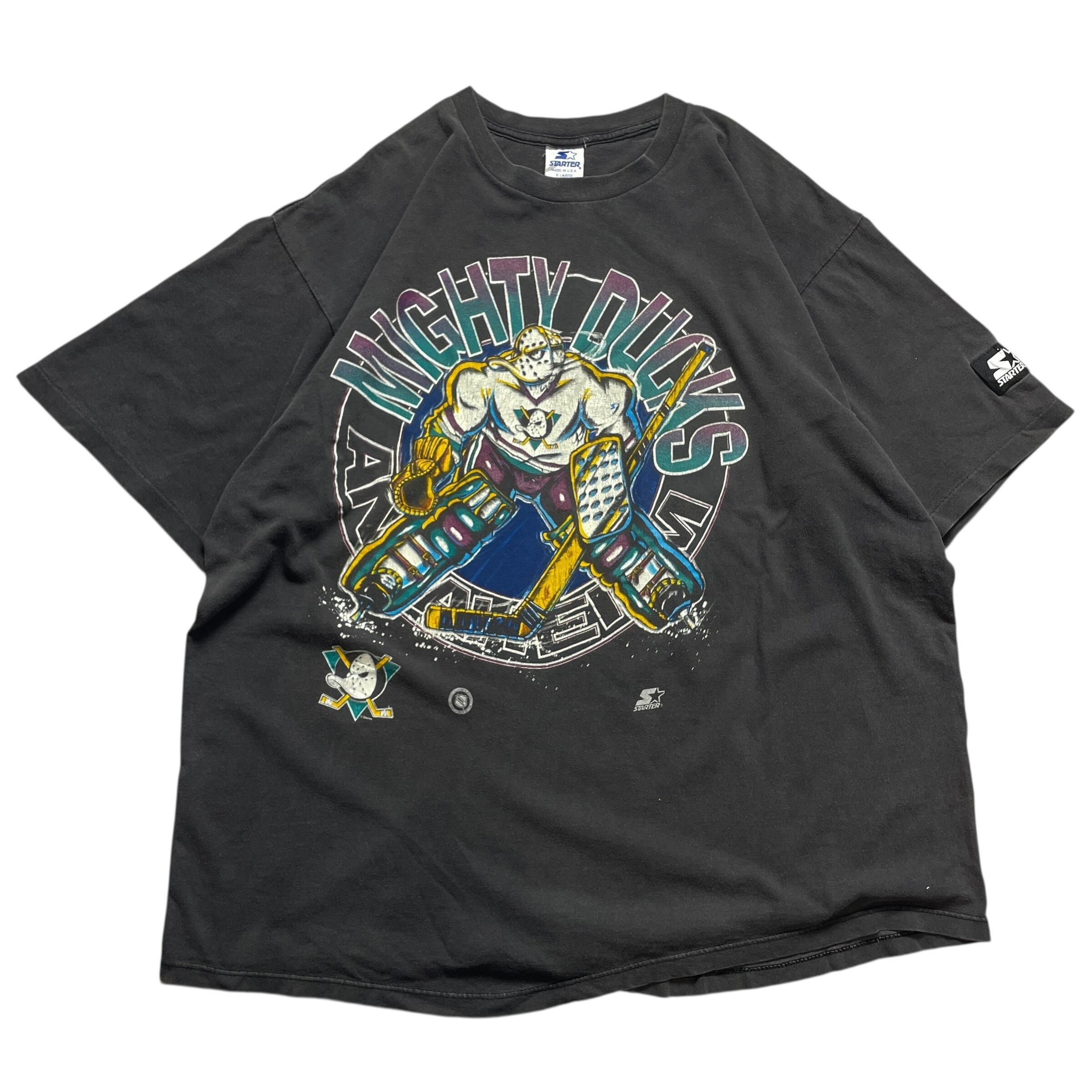 90s USA製 NHL ホッケー 鬼フェード vintage T-shirt