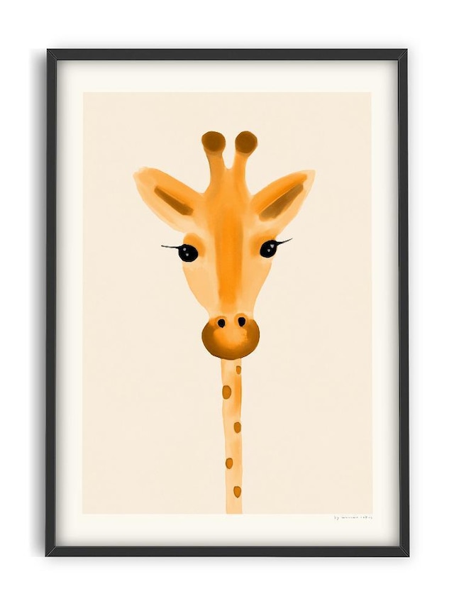 【アートポスター】Curious Giraffe