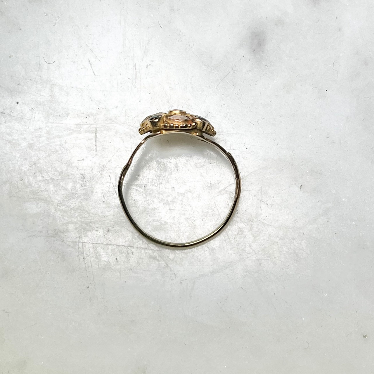 antique victorian 9ct gold ring
