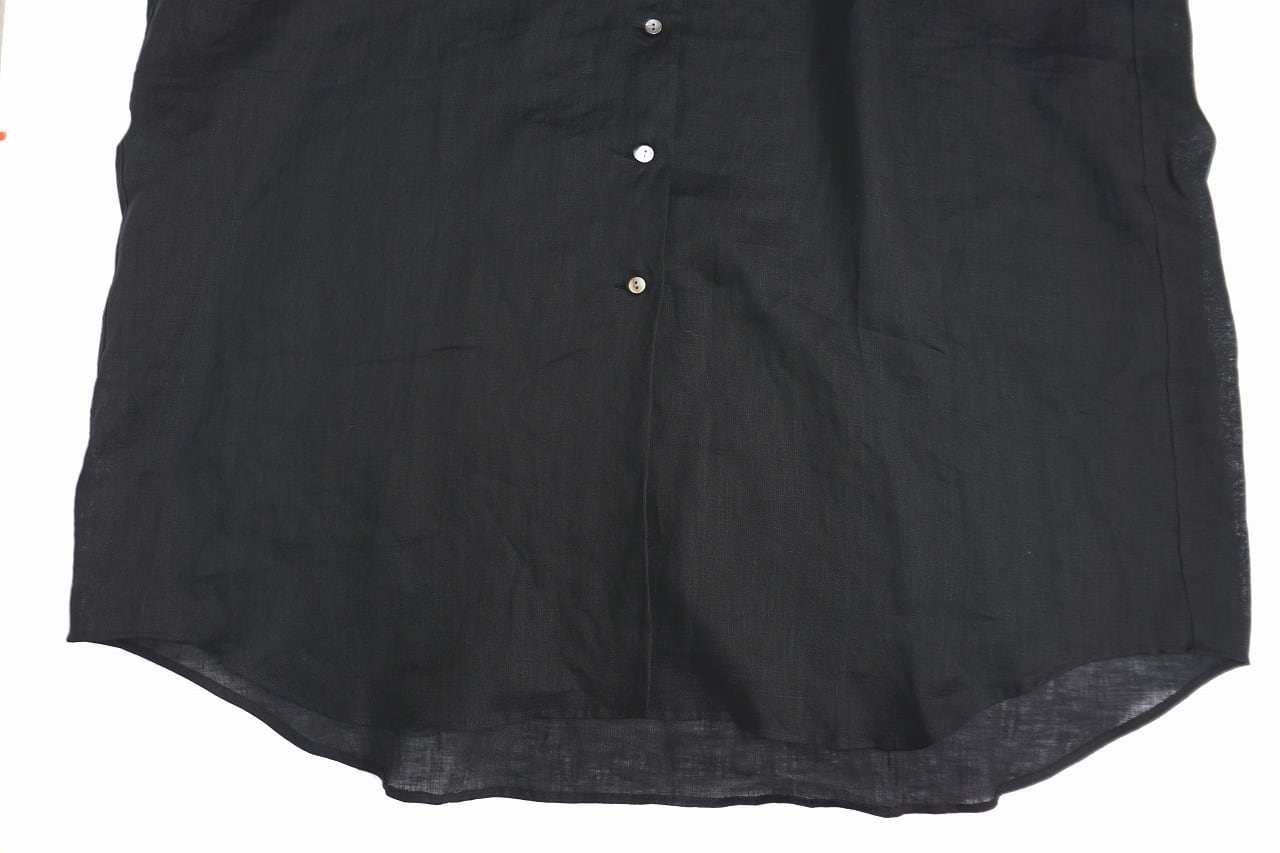 French Linen Open Collar S/S O/P
