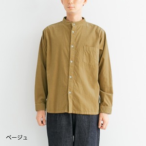 リネン RINEN 40/1シャツコールスタンドカラーシャツ(R33307)全3色【レターパックプラス可】