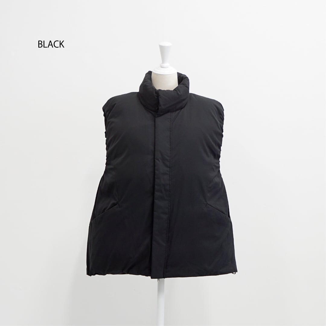 miffew ミフュー STAND COLLAR DOWN VEST スタンドカラーダウンベスト