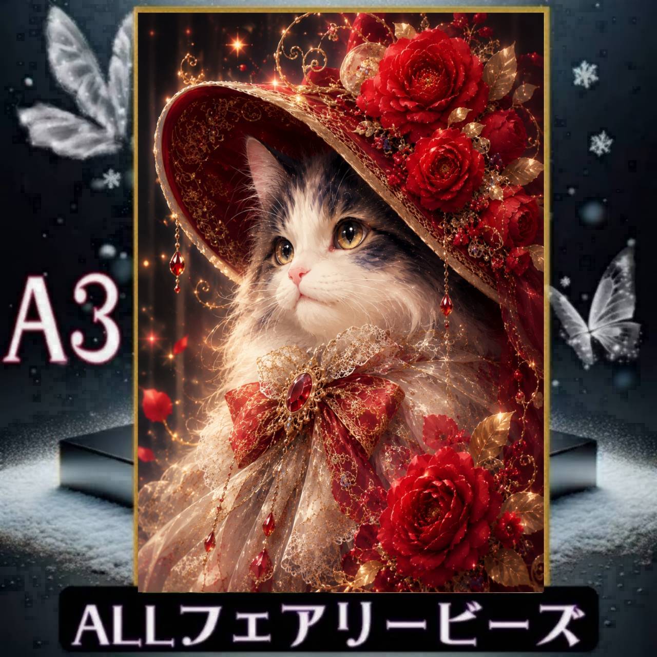 『全色!フェアリーダストビーズ』(A3サイズ)fairydustcc303ダイヤモンドアート