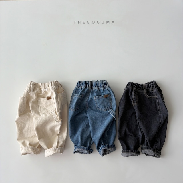 【取寄】the goguma｜gori chubby denim pants｜ゴリぽっちゃりデニムパンツ｜XS-JL｜kids&jr｜26 autumn