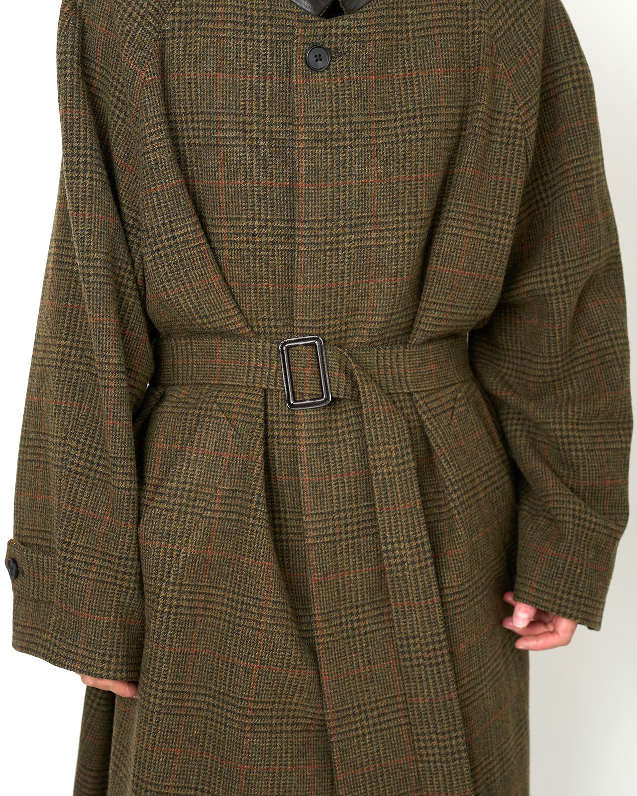 ssstein "BRITISH TWEED RAGLAN SLEEVE BALMACAAN COAT〔TWEED CHECK〕"