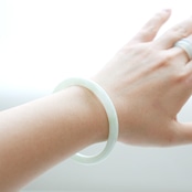 【内径 59.6mm 】翡翠プリンセスバングル  A貨翡翠 jd_bg1319