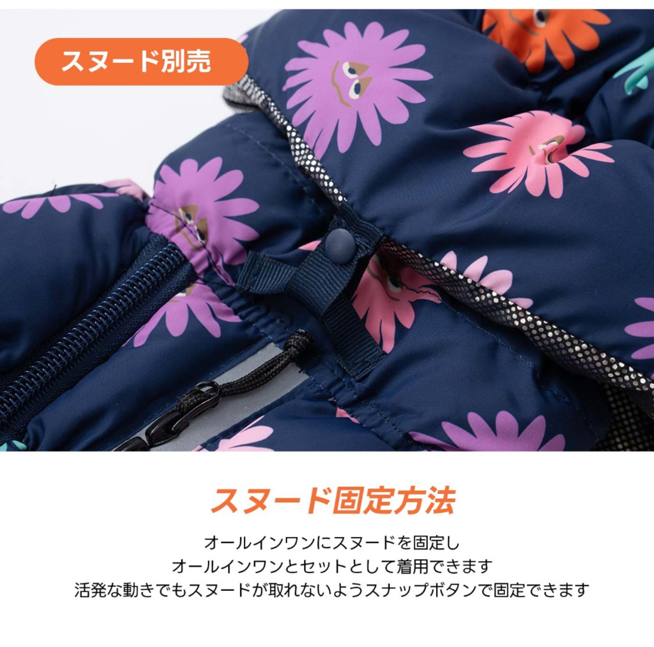 【PUPPYGALLERY公式】アネモネクラウドオールインワンパディング【Navy】