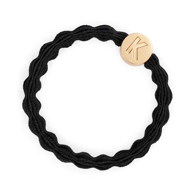 Gold Letter Charm K Black_5-K-001