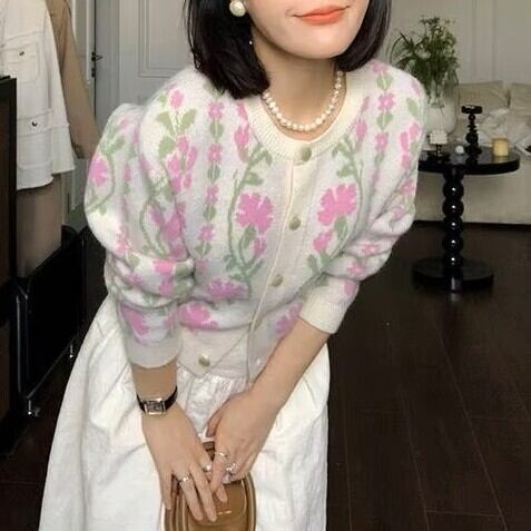 ヴィンテージフラワーカーディガン