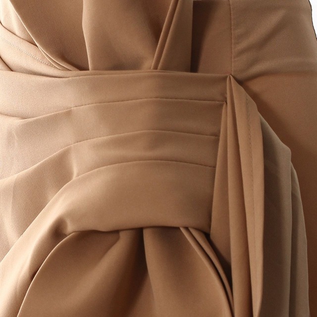 Ribbon design asymmetry hip skirt【2color】 C1106