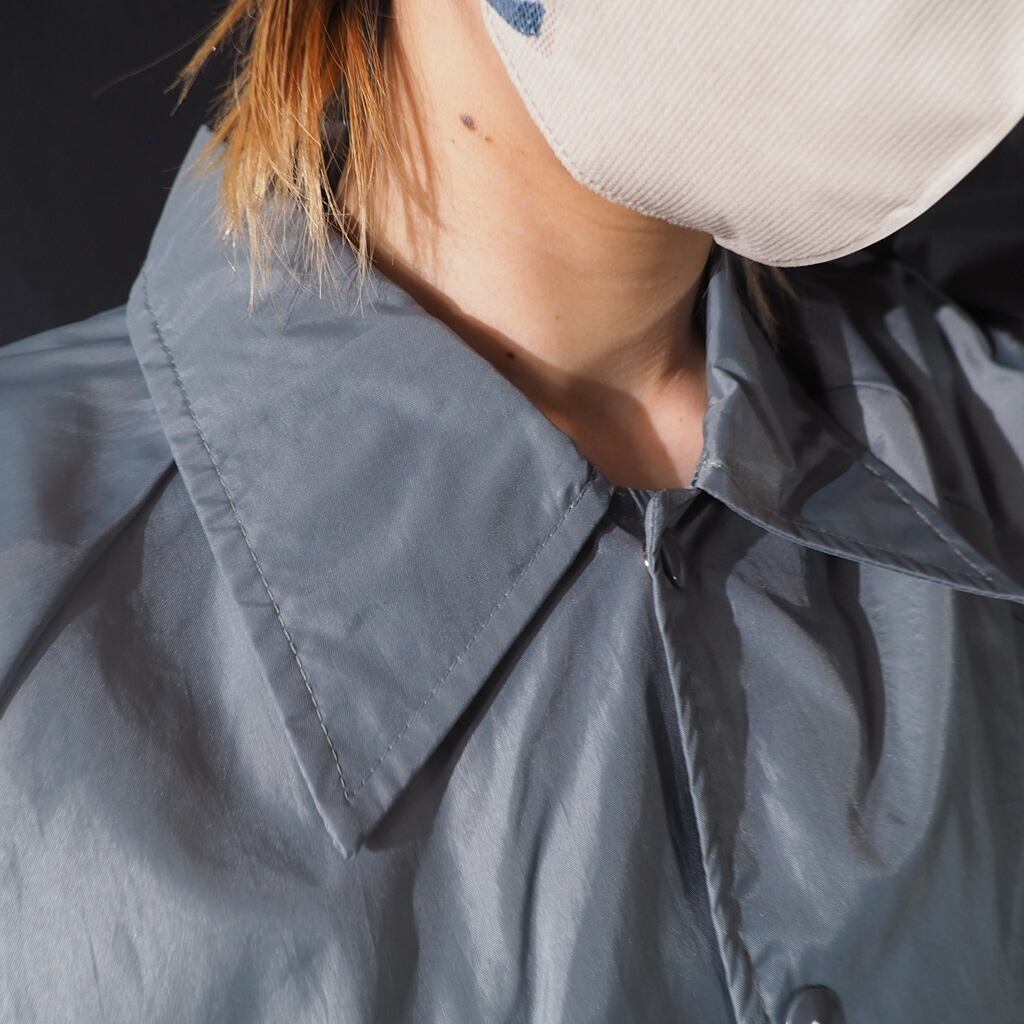 Haband mat silver color nylon coach jacket (made in Sri Lanka)