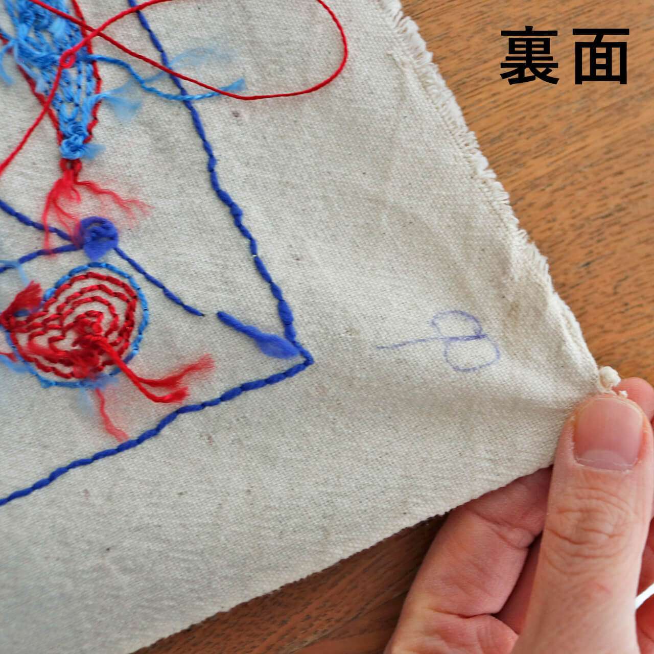 1点もの】スザニ刺繍 タペストリー イエロー ブルー レッド 系 ザクロ