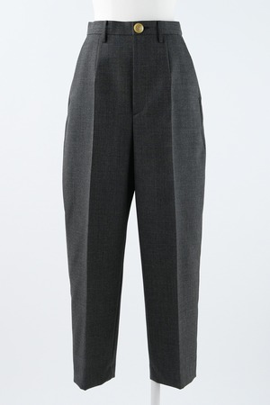 【ENFOLD】 CROPPED TAPERED-TROUSERS