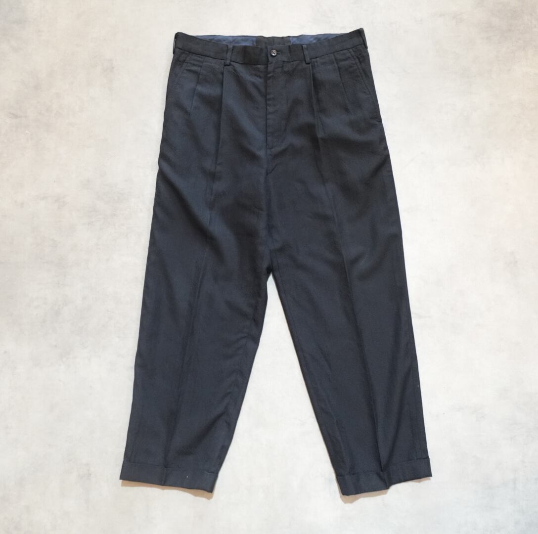 90～00s OLD STUSSY/Side zip Easy pants/紺タグ/XL/サイドジップ付き