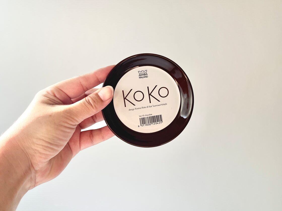 ご予約品】ARABIA KoKo 廃番 10cmプレート ブラウン・アラビア ココ 