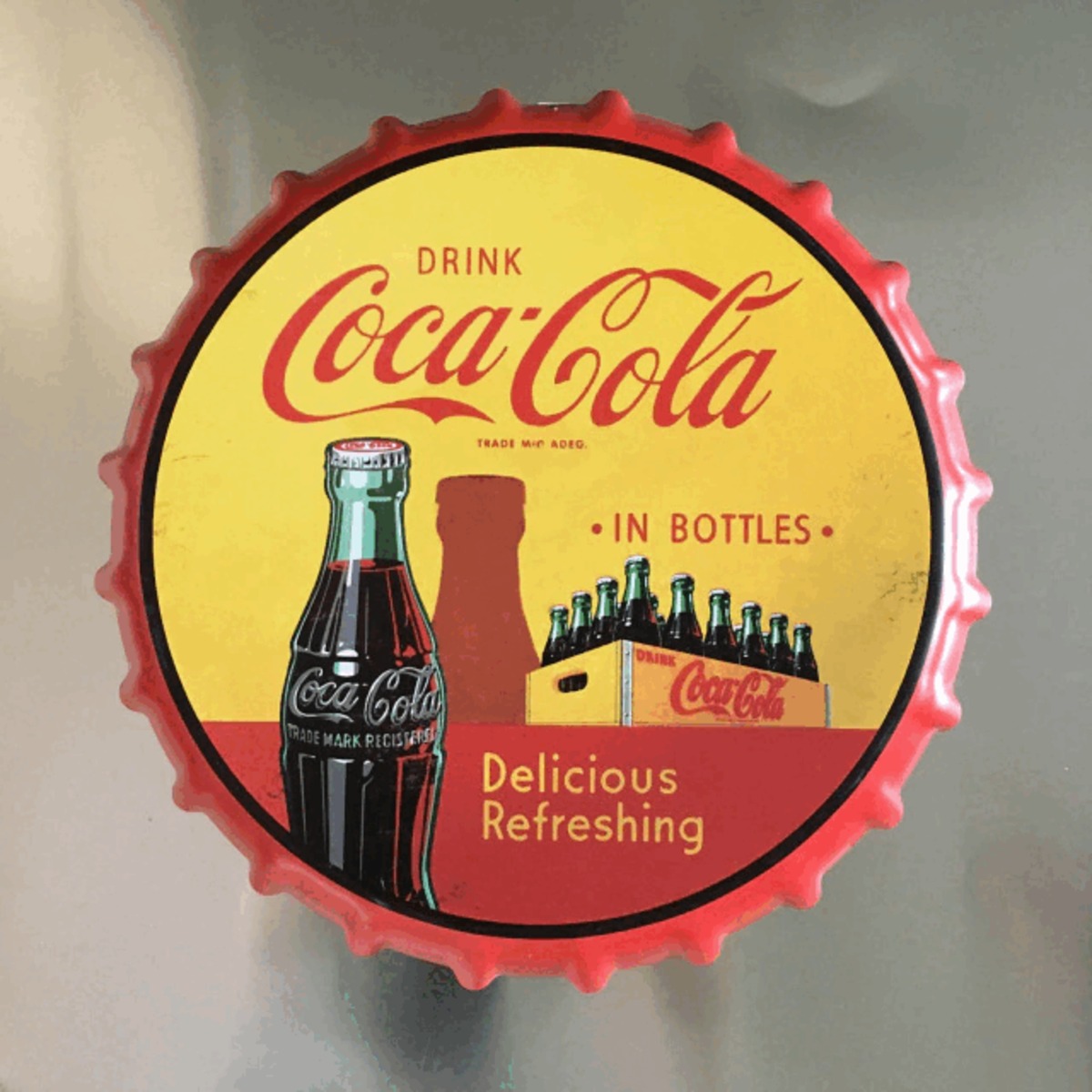 Coca-Cola 瓶蓋 円形プレート コカコーラ コカ・コーラ Coca-Cola