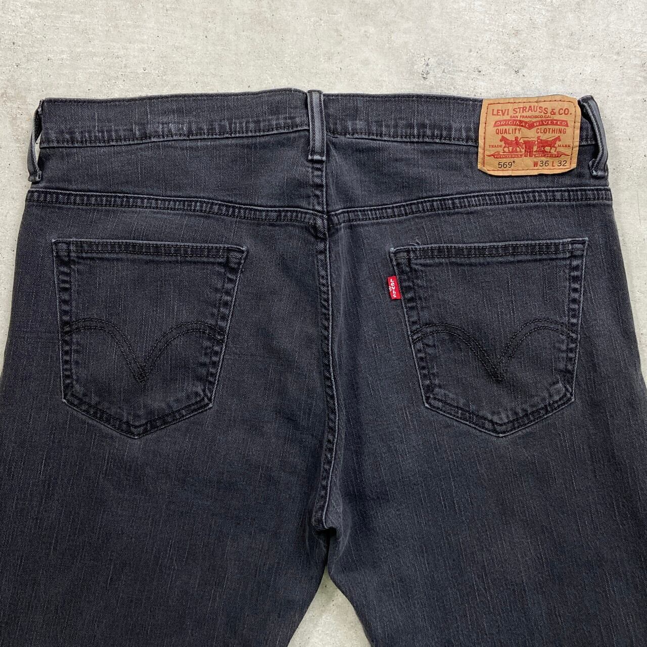Levi's リーバイス 569 グレーデニムパンツ ルーズストレート メンズ