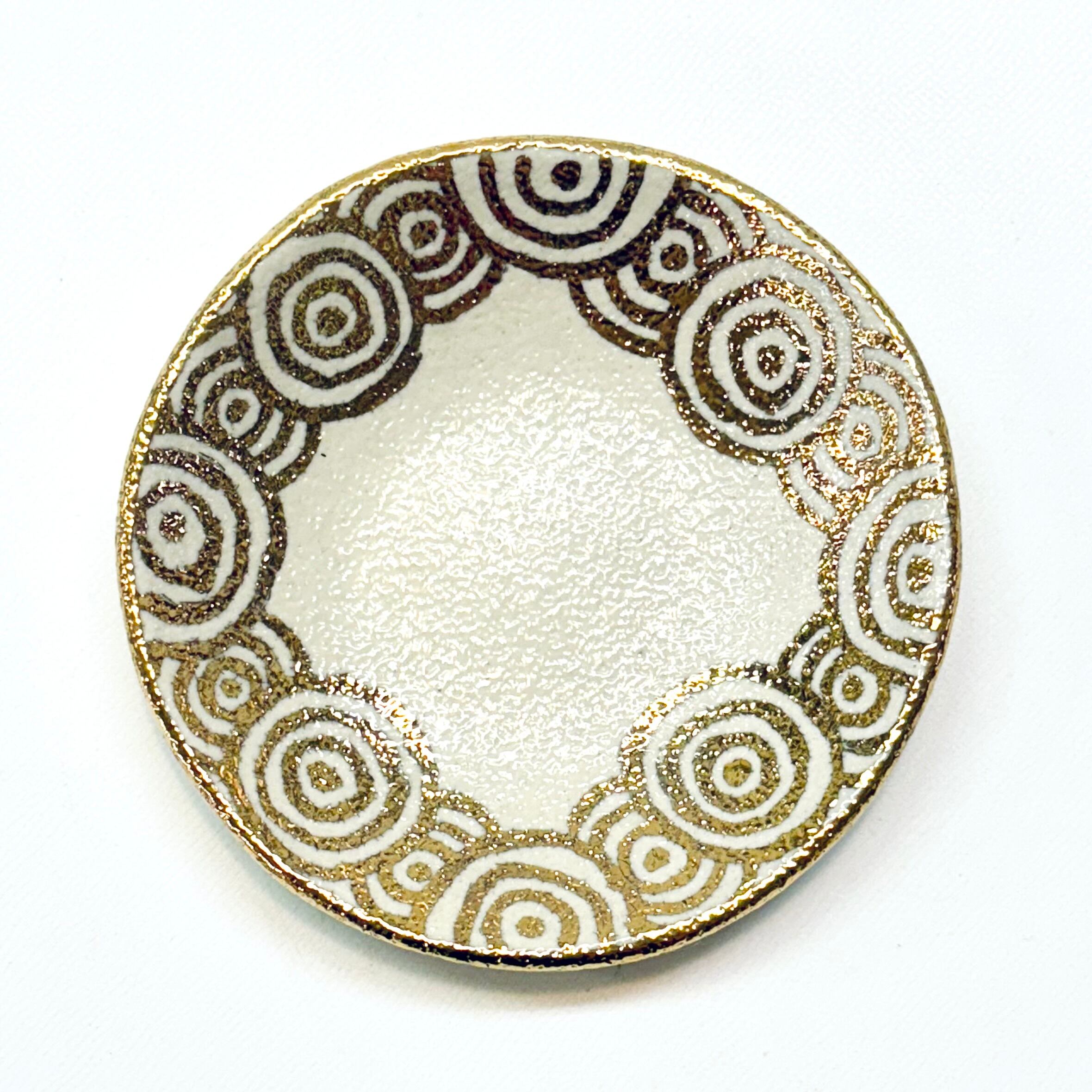 豆皿(ゴールド) 直径10cm (24062206)