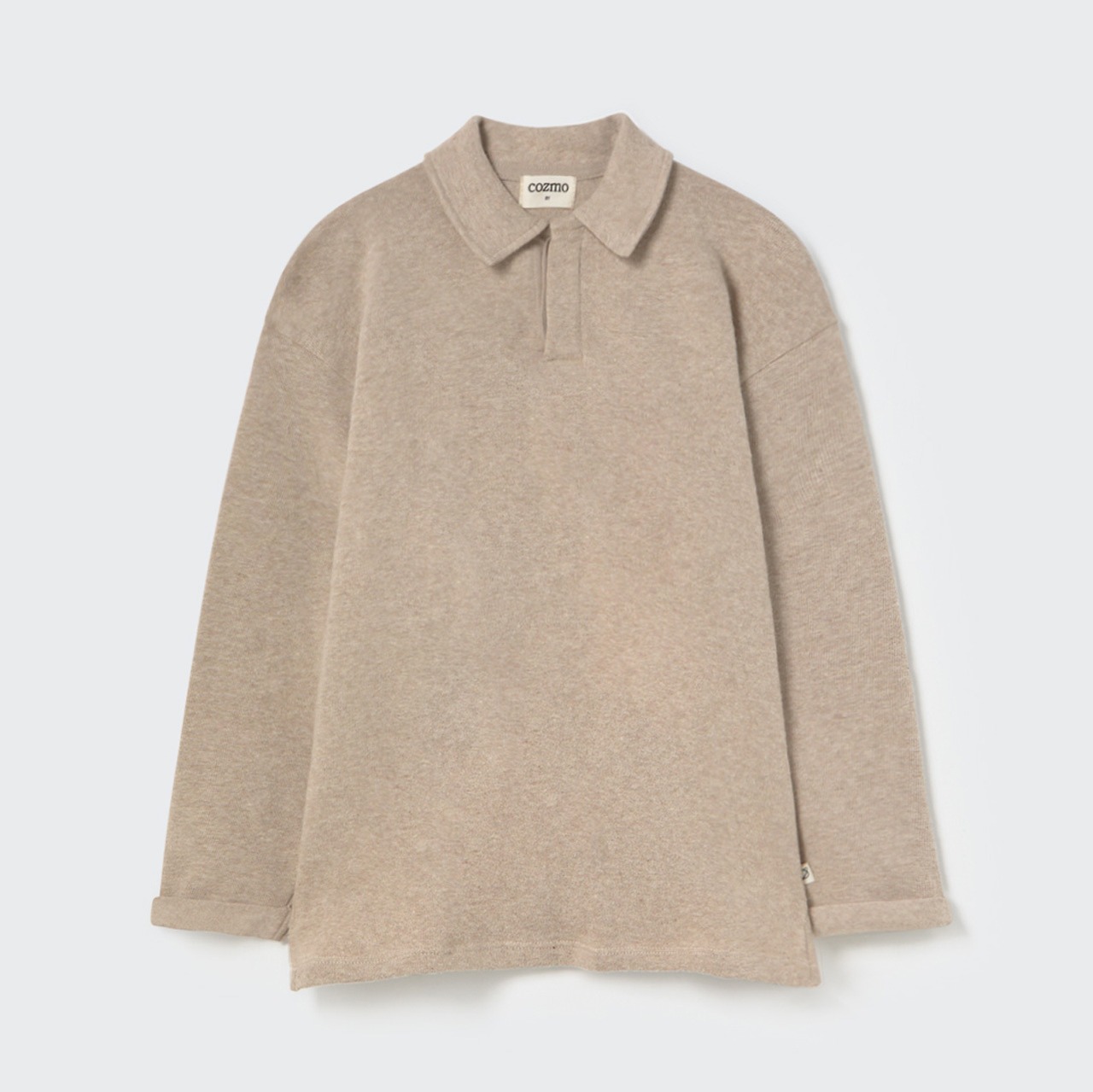 ＜COZMO＞ポロカラー ニット Sweater Timor (Navy) - 4