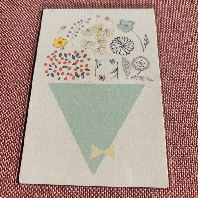 admi　ブーケ・ブルー　ポストカード　ad04