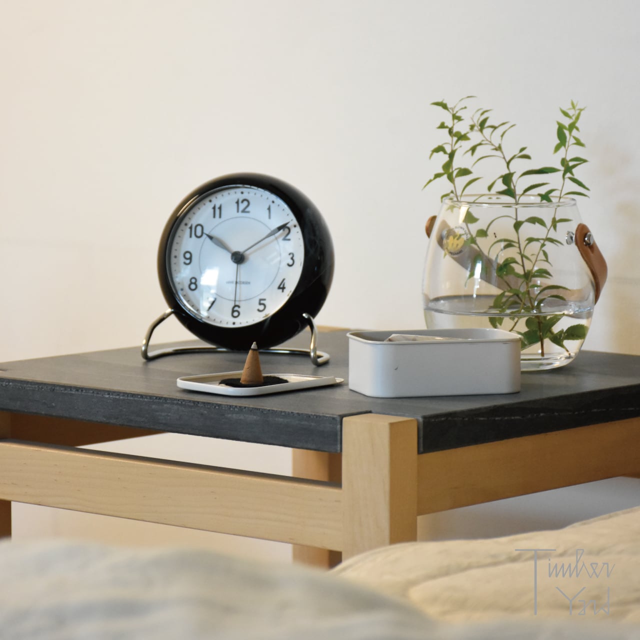 Table Clock / STATION / Black / Φ110mm / アラーム / スヌーズ